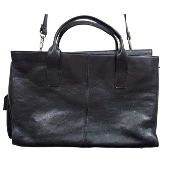 Wilsons Leather Pelle Studio Black Business Briefcase Laptop Handbag - Picture 5 of 15